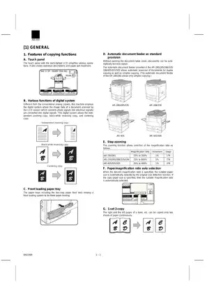 Sharp AR250, AR280, AR281, AR285, AR286, AR335, AR336, AR405, AR501, AR505 copier manual Preview image 2