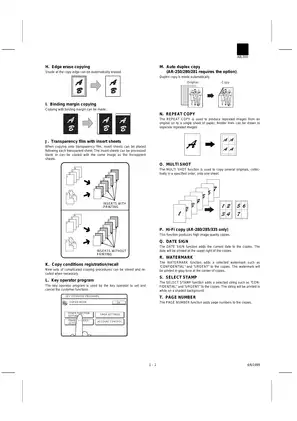 Sharp AR250, AR280, AR281, AR285, AR286, AR335, AR336, AR405, AR501, AR505 copier manual Preview image 3