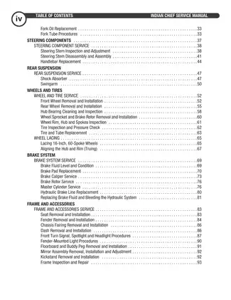 Comprehensive Indian Chief Service Manual (2003) - Maintenance, Repair & Troubleshooting Guide Preview image 5
