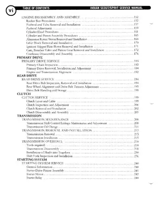 Comprehensive Service Manual for Indian Scout and Spirit Motorcycles (2003 Models) Preview image 4
