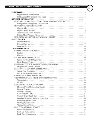 Indian Chief Vintage Motorcycle Service Manual (2003) Preview image 4