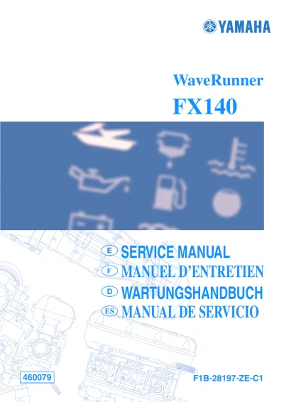 2002 Yamaha FX140 WaveRunner Service Manual (P/N F1B-28197-ZE-C1)