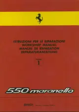 1996–200 Ferrari 550 Maranello Workshop Manual (P/N 95991107) – preview page 1