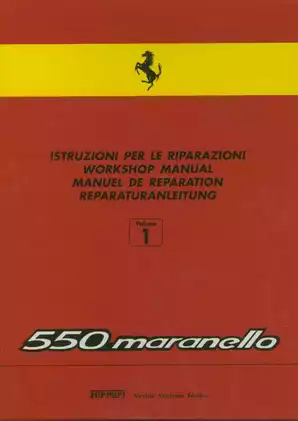 Ferrari 550 Maranello shop manual Preview image 1