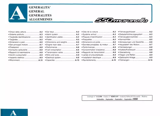 Ferrari 550 Maranello shop manual Preview image 5