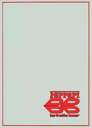 Ferrari F102 A Instruction Manual & Service Guide