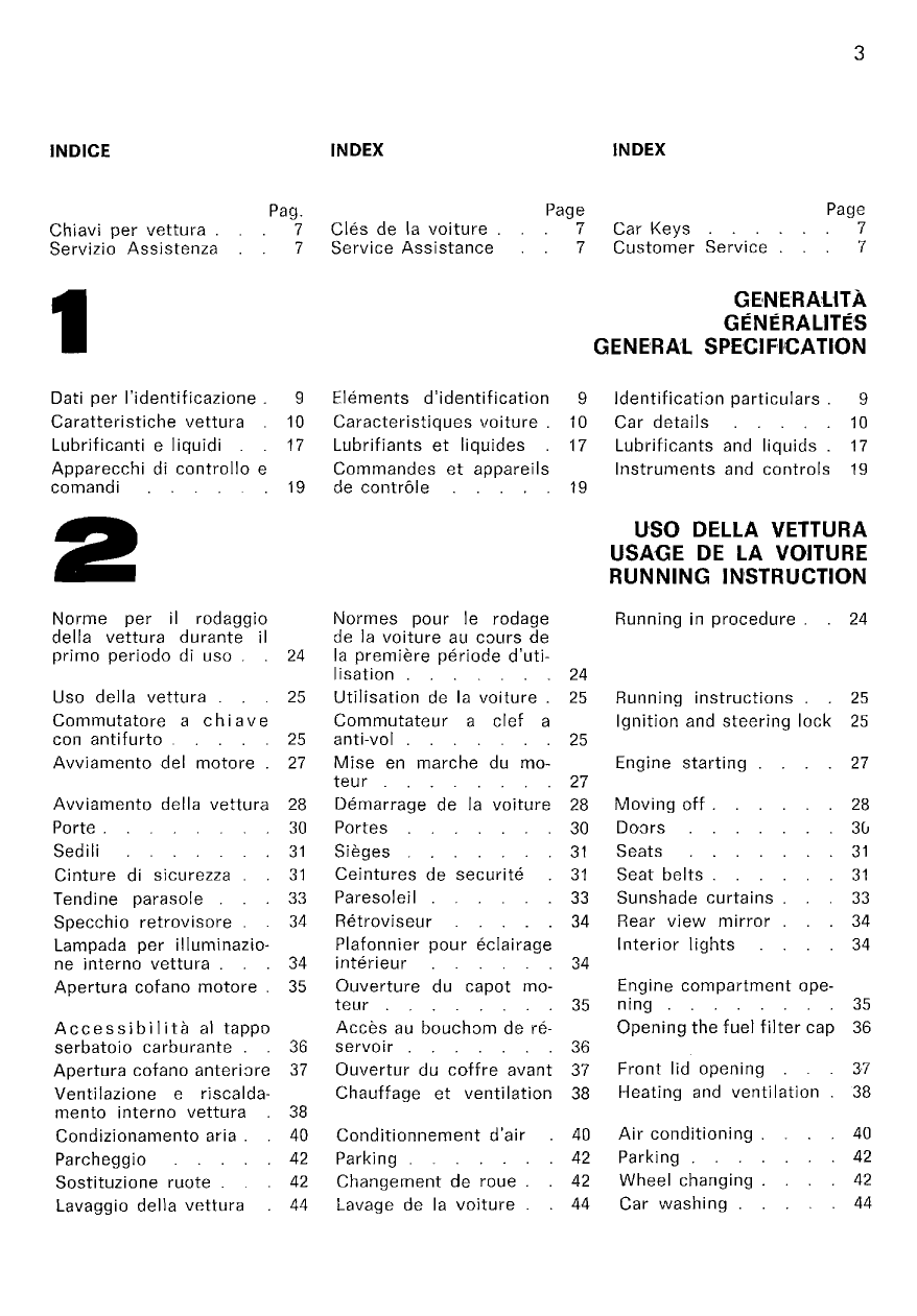 1968-1973 Ferrari 365 GT4 owners service manual Preview image 3