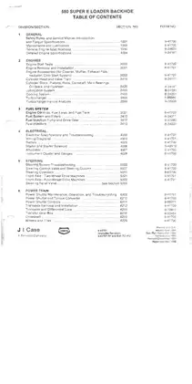 Case 580E Super E backhoe loader repair manual Preview image 1