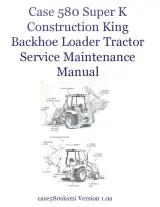 1991–1997 Case 580 Super K / 580SK Construction King Backhoe Loader Tractor Service Manual (P/N 8-17560) – preview page 1