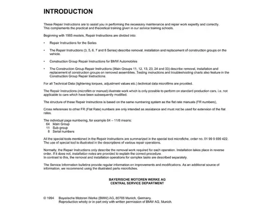 Comprehensive BMW Vehicle Repair and Maintenance Manual (1985-1994) Preview image 4