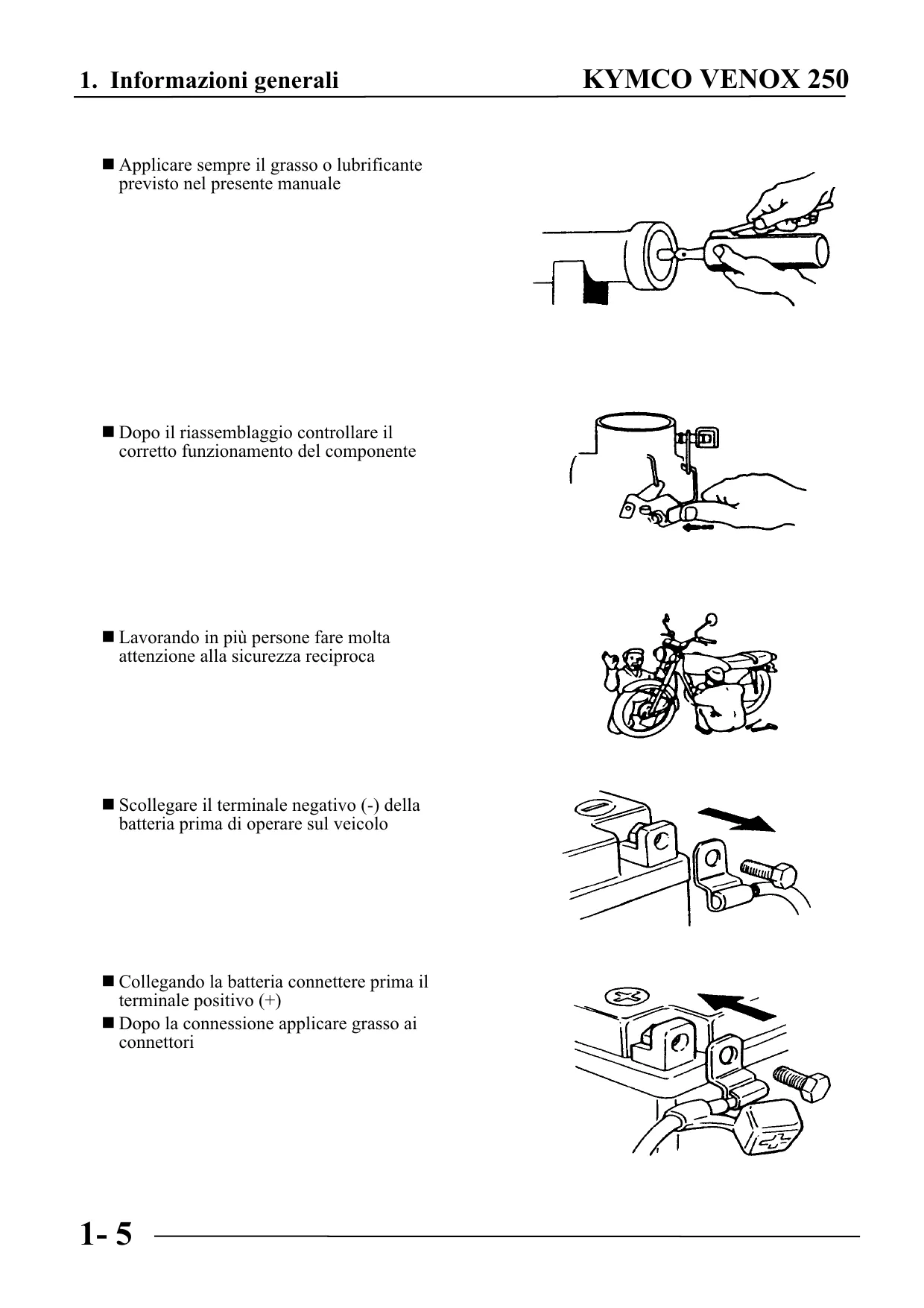 Kymco Venox 250 service manual Preview image 5