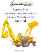 1976 Case 480C Backhoe Loader Service Manual (P/N 9-66025) – preview page 1