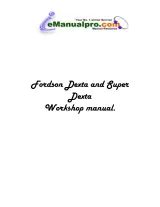 Fordson Dexta / Super Dexta 1958–1962 Workshop Manual (P/N FOO.1566-D) – preview page 1