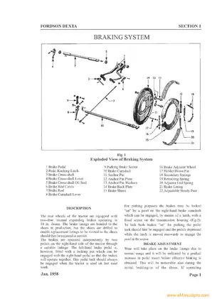 Fordson Dexta Tractor Workshop Manual - Complete Service Guide Preview image 3