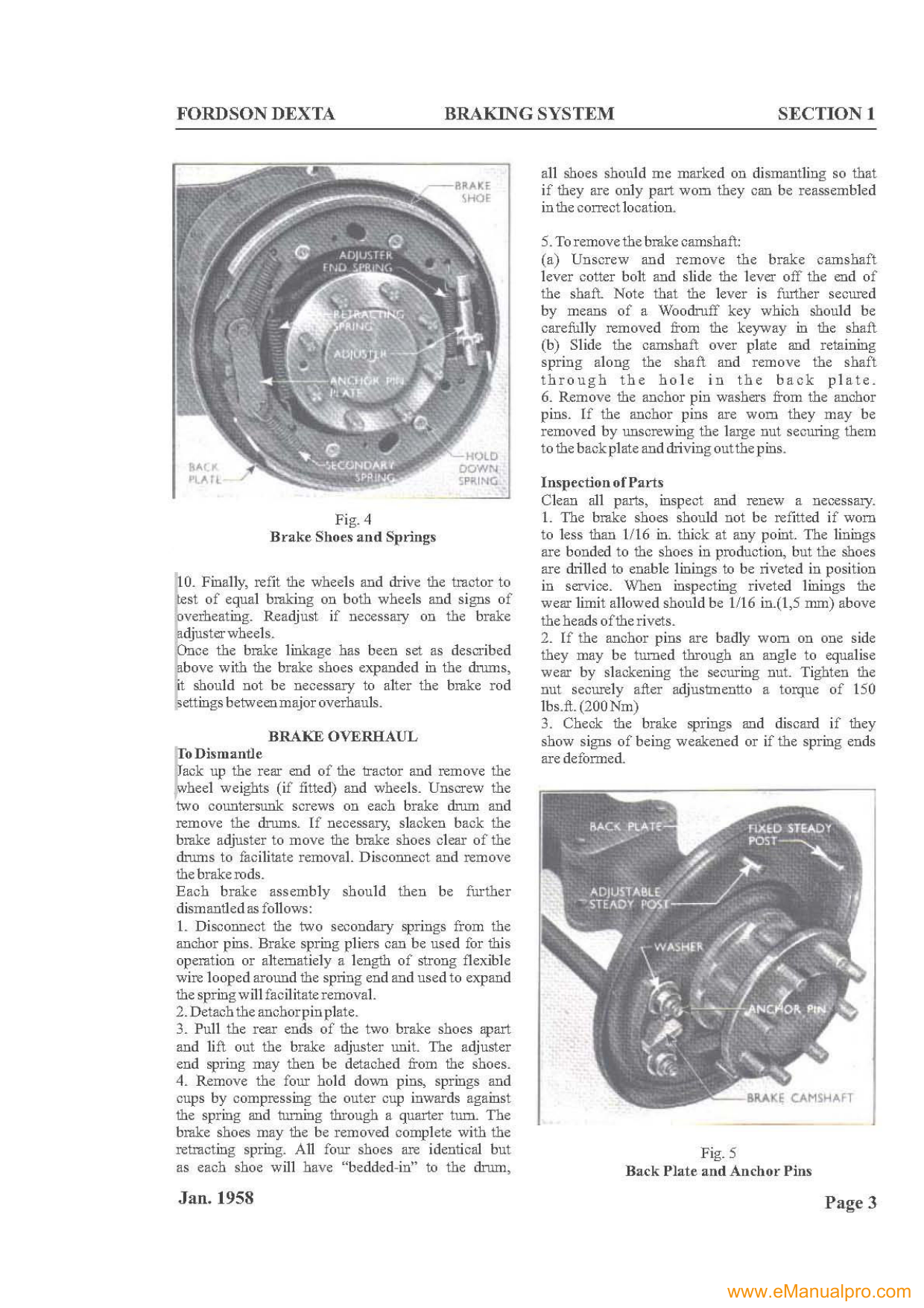 1962-1964 Fordson™ Dexta, Super Dexta tractor workshop manual Preview image 5