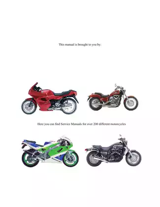 2002-2003 Yamaha BT1100 Bulldog service manual Preview image 2