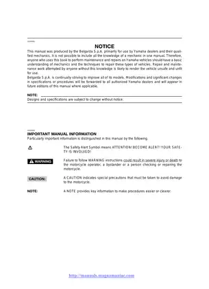 2002-2003 Yamaha BT1100 Bulldog service manual Preview image 4