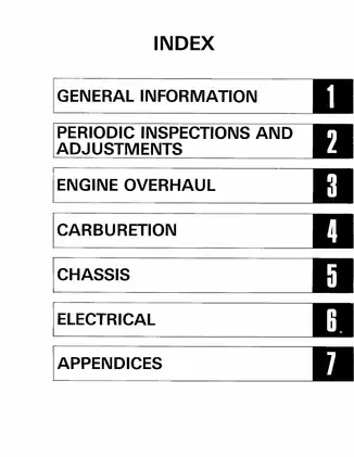 Yamaha Virago, XV500, XV500K service manual Preview image 5