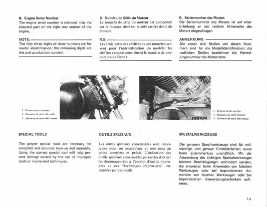 Yamaha Virago XV750SE, XV750 service manual Preview image 3