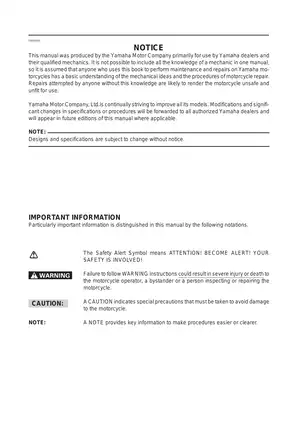 Yamaha XVS650, DragStar 650 service manual Preview image 4