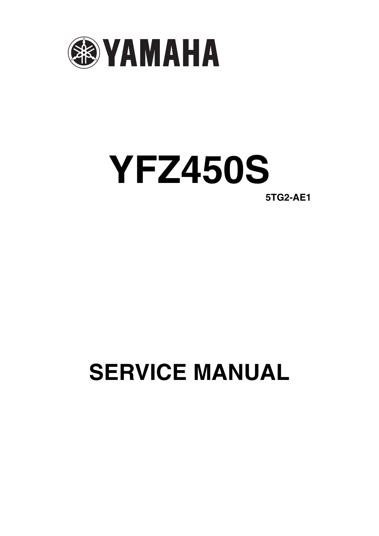 2005 Yamaha YFZ450S, Quad service manual Preview image 6