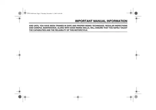 2004-2005 Yamaha YZF-R1, R-1 R 1 R1S R1SC service manual Preview image 5