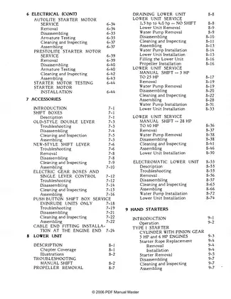 Comprehensive Outboard Engine Service Manual 2006 - Repair & Maintenance Guide Preview image 3
