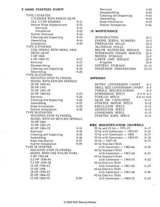 Johnson Evinrude 56hp-70hp marine engine service manual Preview image 4
