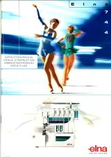 Elna 744 Overlock Machine Instruction Manual (P/N 396162-42) – preview page 1