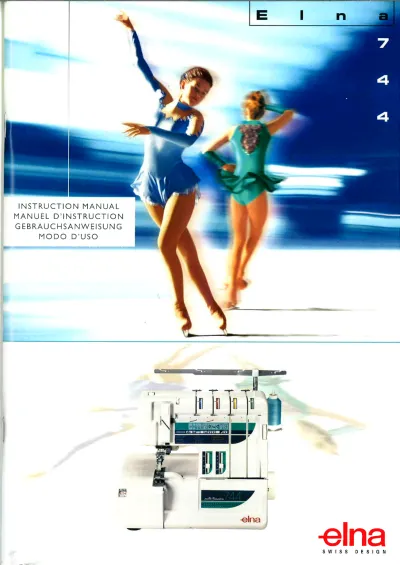 Preview: Elna 744 Overlock Machine Instruction Manual (P/N 396162-42)