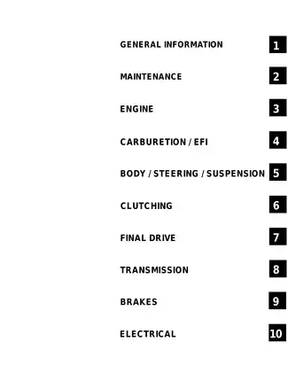 Polaris 2008 Ranger 500 2x4 / 4x4 EFI Service Manual Preview image 3