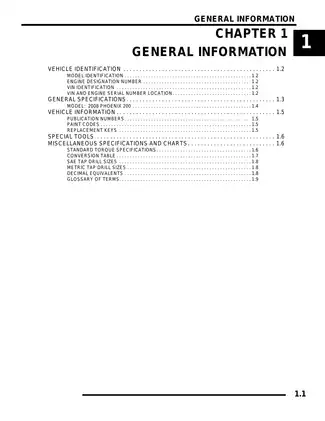 2008 Polaris Phoenix 200, Sawtooth 200 service manual Preview image 5