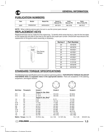 Polaris Predator 500 Service Manual (2003) - Comprehensive Guide Preview image 5