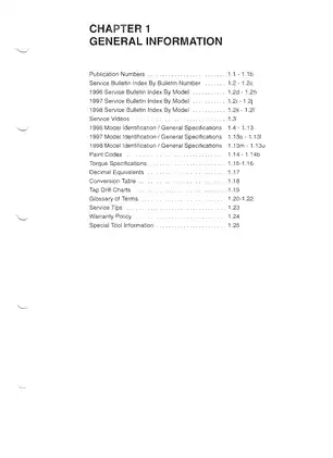 1996-1998 Polaris Indy manual Preview image 1