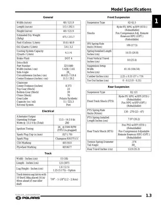 2007-2008 Polaris IQ, 600, 700, 800 snowmobile repair manual Preview image 4