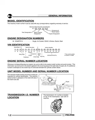 2003-2006 Polaris Trail Boss 330 ATV manual Preview image 2