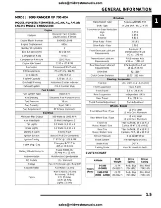 Polaris Ranger 700 EFI Digital Service Manual (2009) Preview image 5