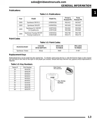 2009 Polaris Sportsman 500 EFI & Carbureted Service Manual - Comprehensive Guide Preview image 4