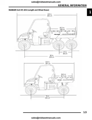 2008 Polaris Ranger Crew XP 6x6 shop manual Preview image 5