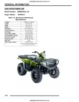 Polaris Sportsman 500 EFI 2008 Service & Repair Manual (P/N 9921161, 9921477) – preview page 4