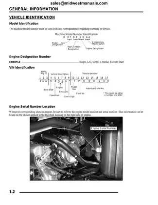 2007 Polaris Ranger 500 ATV repair manual Preview image 3