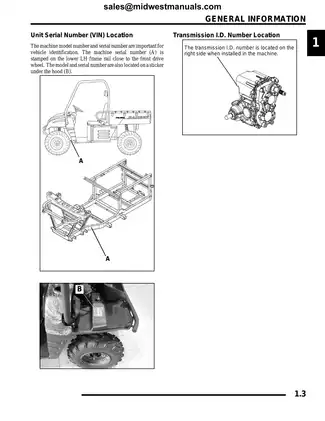 2007 Polaris Ranger 500 ATV repair manual Preview image 4