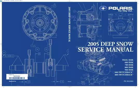 2005 Polaris Deep Snow Snowmobile Service Manual Preview image 2