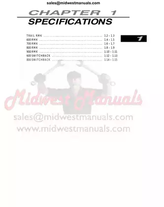 2005 Polaris Deep Snow Snowmobile Service Manual Preview image 5