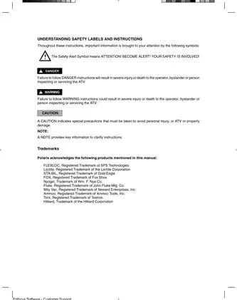 Comprehensive Service Manual for 2003 Polaris Trail Blazer 250/400 ATVs Preview image 3