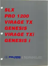 2001–2005 Polaris SLX, PRO 1200, Virage TX, Virage TXi, Genesis Personal Watercraft Service Manual (P/N 9917164) – preview page 1
