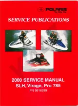 2000 Polaris SLH, Virage, Pro 785 Watercraft Service Manual (P/N 9916289) – preview page 1