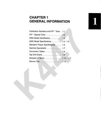 2000-2004 Polaris Virage TX, SLX,Pro 1200,Genesis,Genesis FFI service manual Preview image 4