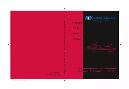 2003 Polaris Personal Watercraft Service Manual | Freedom, Virage, Genesis i