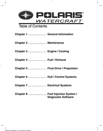 2003-2005 Polaris Freedom, Virage, Virage I, Genesis I PWC service repair manual Preview image 4